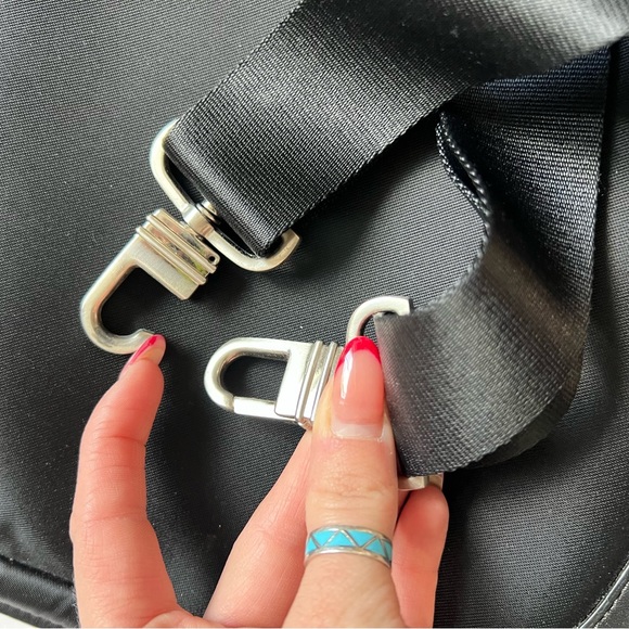 TUMI 2947D Black leather nylon Briefcase Bag Mens Flaws - Picture 6 of 16